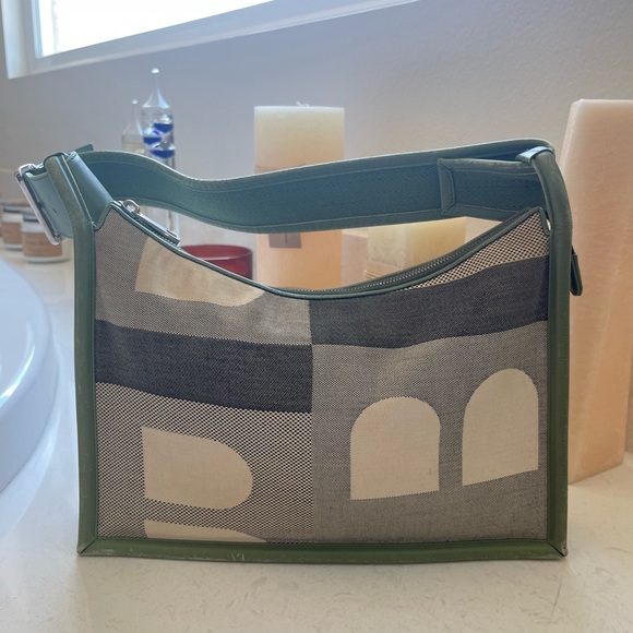 Bally Canvas Shoulder Bag Authentic